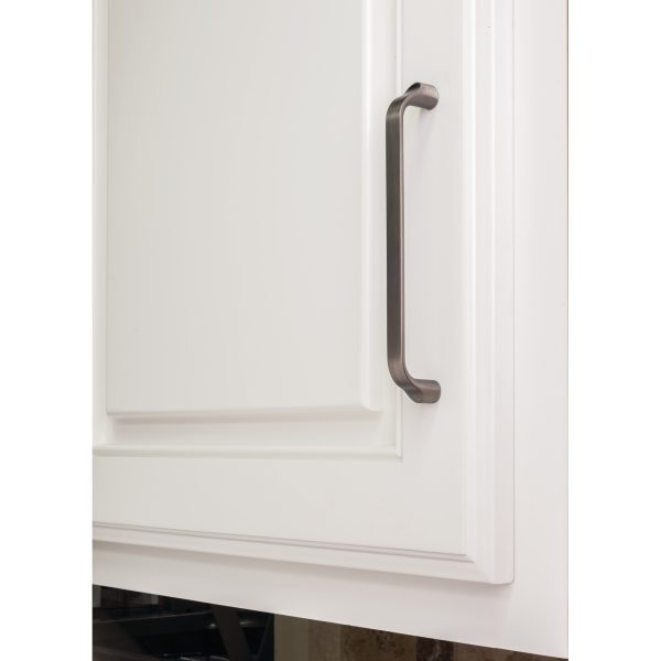 128 mm Center-to-Center Brushed Pewter Brenton Cabinet Pull - Image 4