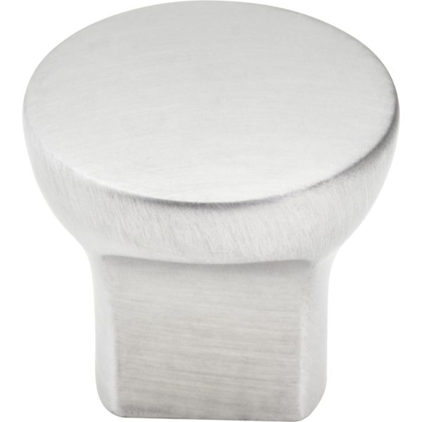1" Diameter Brushed Chrome Round Brenton Cabinet Knob - Image 3