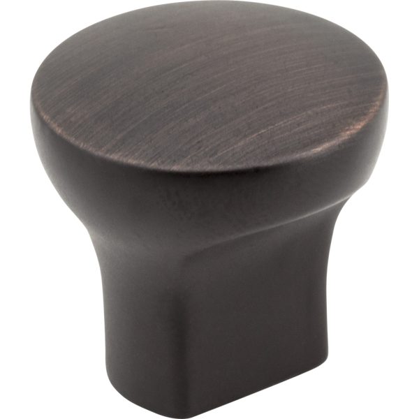 1" Diameter Brushed Oil Rubbed Bronze Round Brenton Cabinet Knob