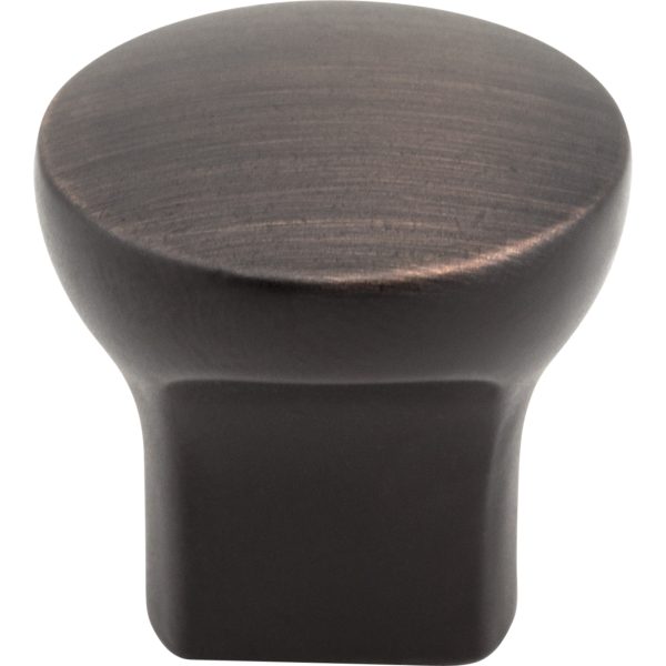 1" Diameter Brushed Oil Rubbed Bronze Round Brenton Cabinet Knob - Image 3