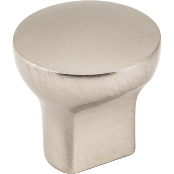 1" Diameter Satin Nickel Round Brenton Cabinet Knob