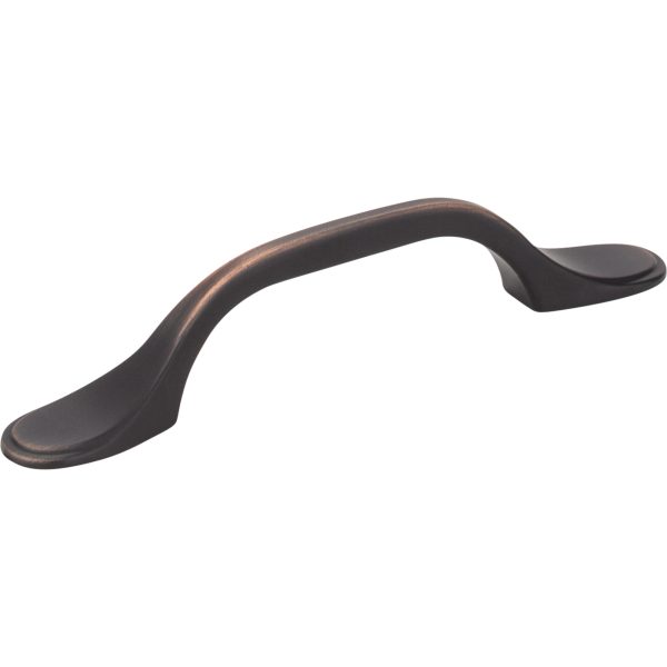 3" Center-to-Center Brushed Oil Rubbed Bronze Kenner Cabinet Pull