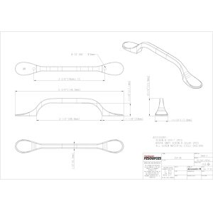 Kenner Cabinet Pull in Satin Nickel