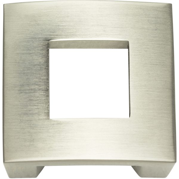 Centinel Square Knob 1 1/4 Inch (c-c) Brushed Nickel - Image 4