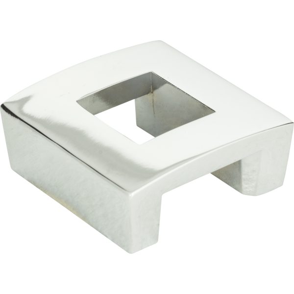 Centinel Square Knob 1 1/4 Inch (c-c) Polished Chrome - Image 3