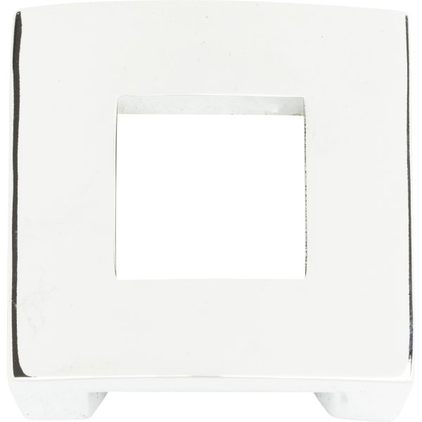 Centinel Square Knob 1 1/4 Inch (c-c) Polished Chrome - Image 4