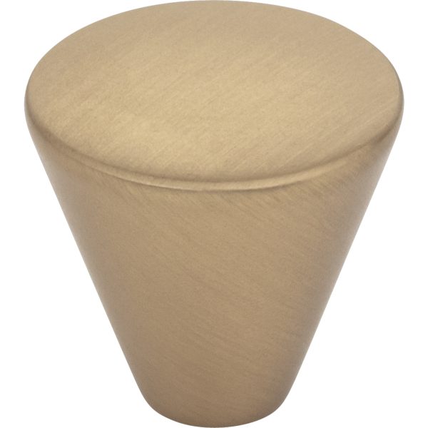 1" Diameter Satin Bronze Conical Sedona Cabinet Knob
