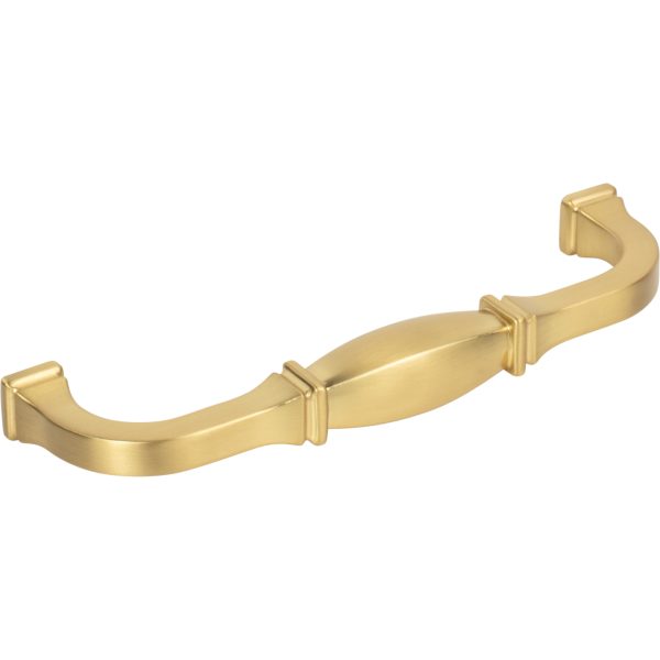 128 mm Center-to-Center Brushed Gold Audrey Cabinet Pull - Image 5