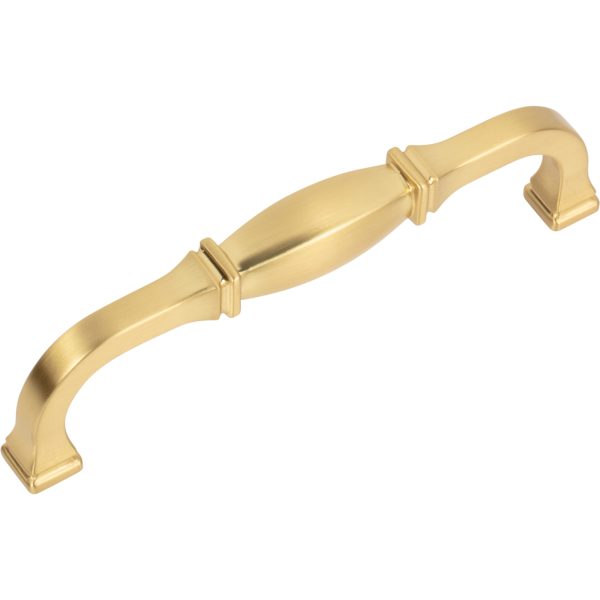 128 mm Center-to-Center Brushed Gold Audrey Cabinet Pull - Image 6