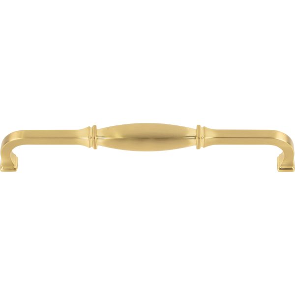 18" Center-to-Center Brushed Gold Audrey Appliance Handle - Image 4