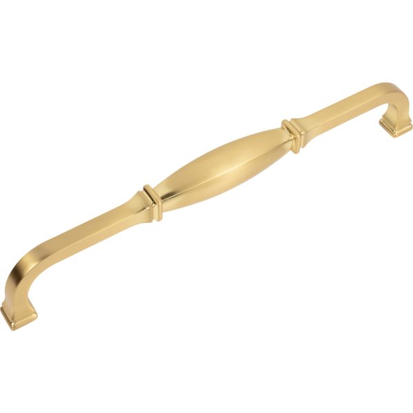 18" Center-to-Center Brushed Gold Audrey Appliance Handle - Image 6