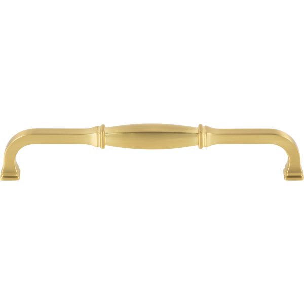 192 mm Center-to-Center Brushed Gold Audrey Cabinet Pull - Image 3