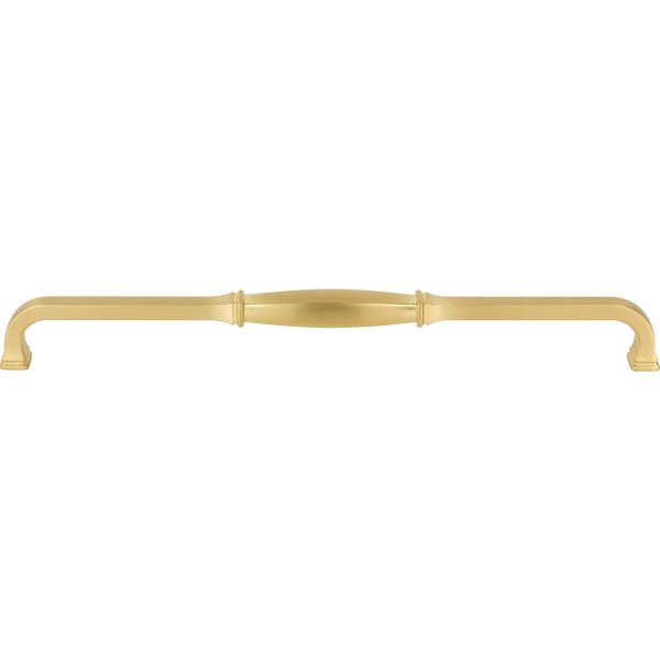 305 mm Center-to-Center Brushed Gold Audrey Cabinet Pull - Image 3