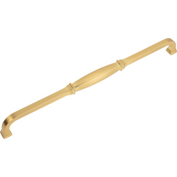 305 mm Center-to-Center Brushed Gold Audrey Cabinet Pull - Image 6