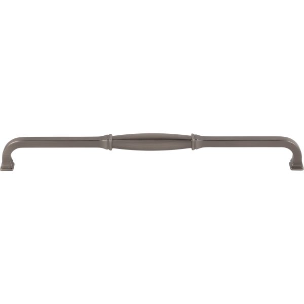 305 mm Center-to-Center Brushed Pewter Audrey Cabinet Pull - Image 3
