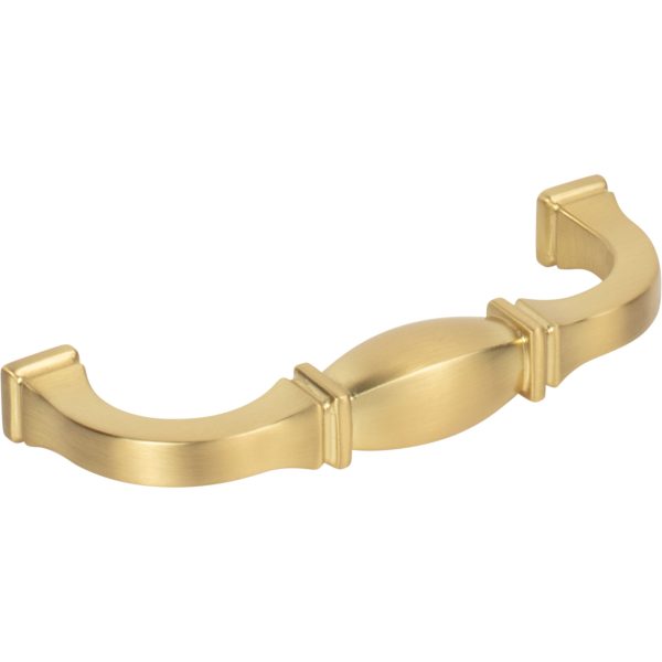 96 mm Center-to-Center Brushed Gold Audrey Cabinet Pull - Image 5