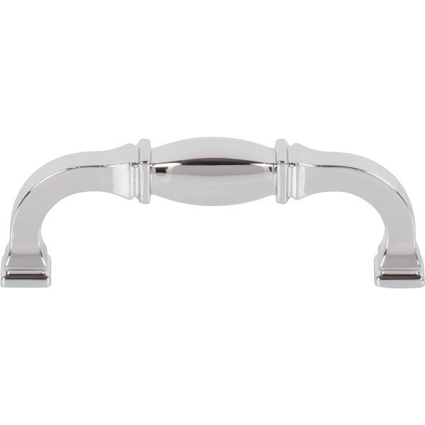 96 mm Center-to-Center Polished Chrome Audrey Cabinet Pull - Image 3