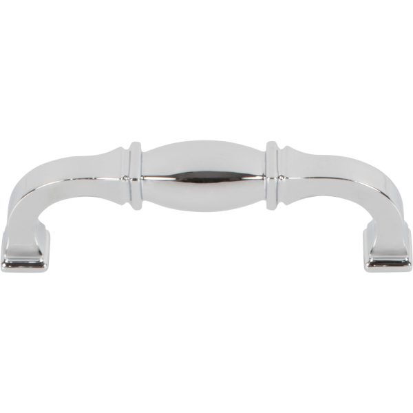 96 mm Center-to-Center Polished Chrome Audrey Cabinet Pull - Image 4