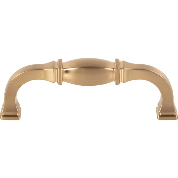 96 mm Center-to-Center Satin Bronze Audrey Cabinet Pull - Image 3