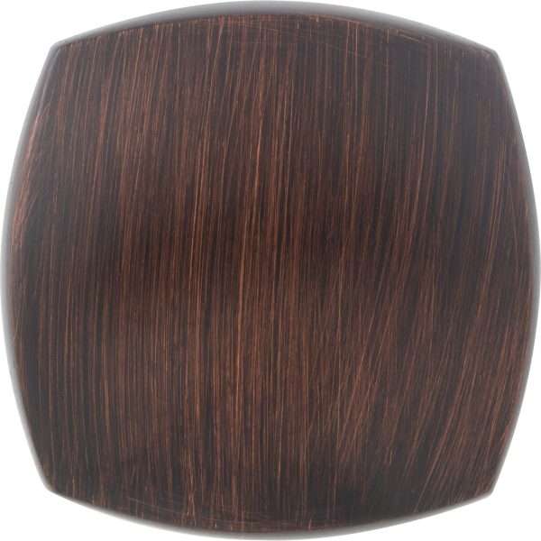 1-3/8" Overall Length Brushed Oil Rubbed Bronze Square Audrey Cabinet Knob - Image 5