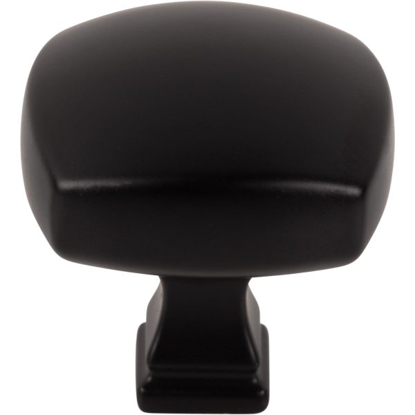 1-3/8" Overall Length Matte Black Square Audrey Cabinet Knob - Image 3