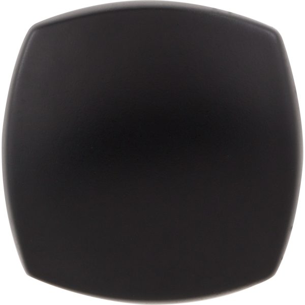 1-3/8" Overall Length Matte Black Square Audrey Cabinet Knob - Image 5