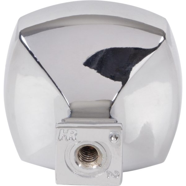 1-3/8" Overall Length Polished Chrome Square Audrey Cabinet Knob - Image 6
