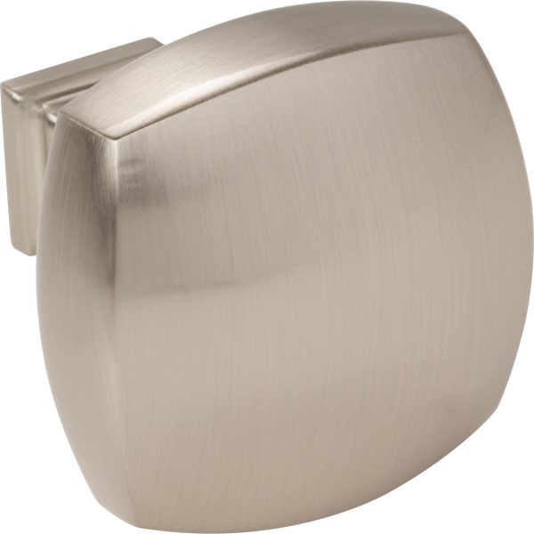 1-3/8" Overall Length Satin Nickel Square Audrey Cabinet Knob - Image 4