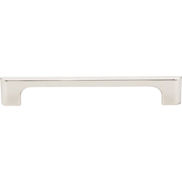 160 mm Center-to-Center Polished Nickel Asymmetrical Leyton Cabinet Pull - Image 3