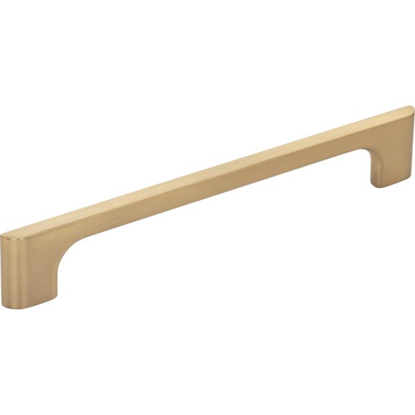 160 mm Center-to-Center Satin Bronze Asymmetrical Leyton Cabinet Pull