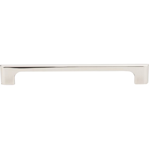 192 mm Center-to-Center Polished Nickel Asymmetrical Leyton Cabinet Pull - Image 3