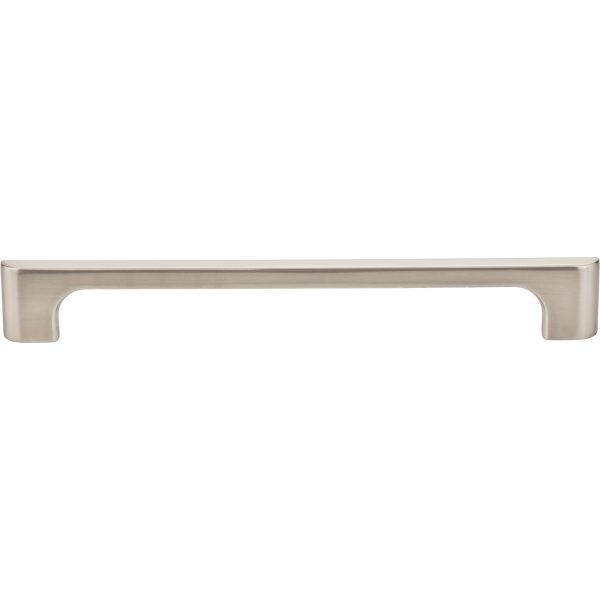 192 mm Center-to-Center Satin Nickel Asymmetrical Leyton Cabinet Pull - Image 3