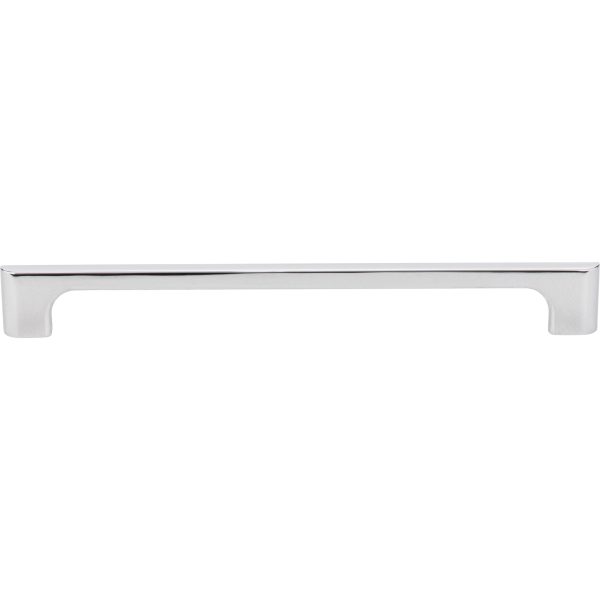 224 mm Center-to-Center Polished Chrome Asymmetrical Leyton Cabinet Pull - Image 3