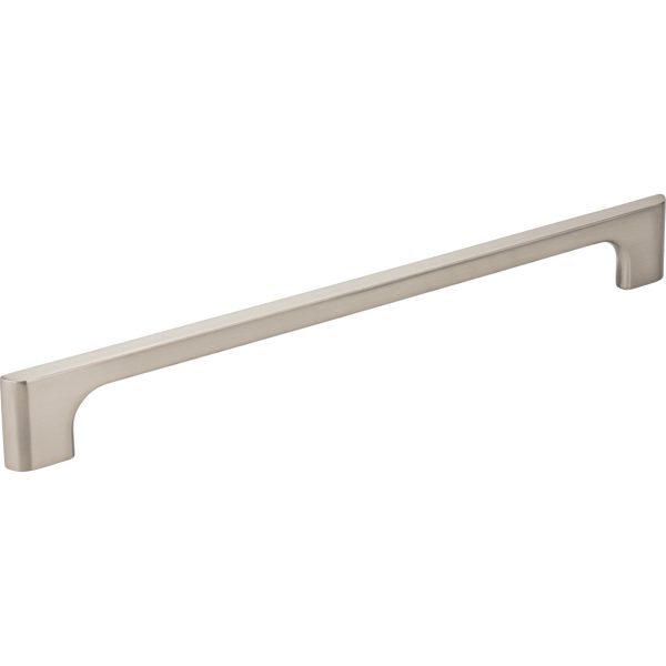 224 mm Center-to-Center Satin Nickel Asymmetrical Leyton Cabinet Pull
