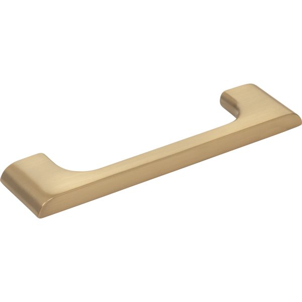 96 mm Center-to-Center Satin Bronze Asymmetrical Leyton Cabinet Pull - Image 4