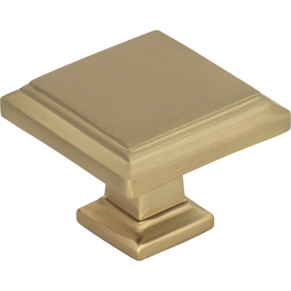 Sutton Place Square Knob 1 1/4 Inch Champagne - Image 3