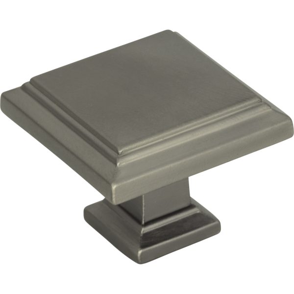Sutton Place Square Knob 1 1/4 Inch Slate - Image 3