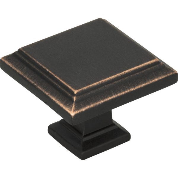 Sutton Place Square Knob 1 1/4 Inch Venetian Bronze - Image 3