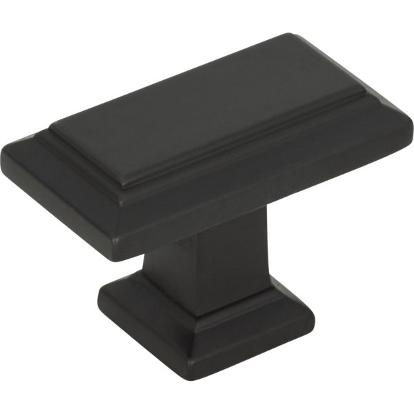 Sutton Place Rectangle Knob 1 7/16 Inch Modern Bronze - Image 3