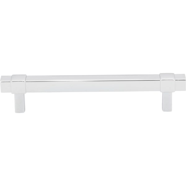 128 mm Center-to-Center Polished Chrome Square Zane Cabinet Pull - Image 3