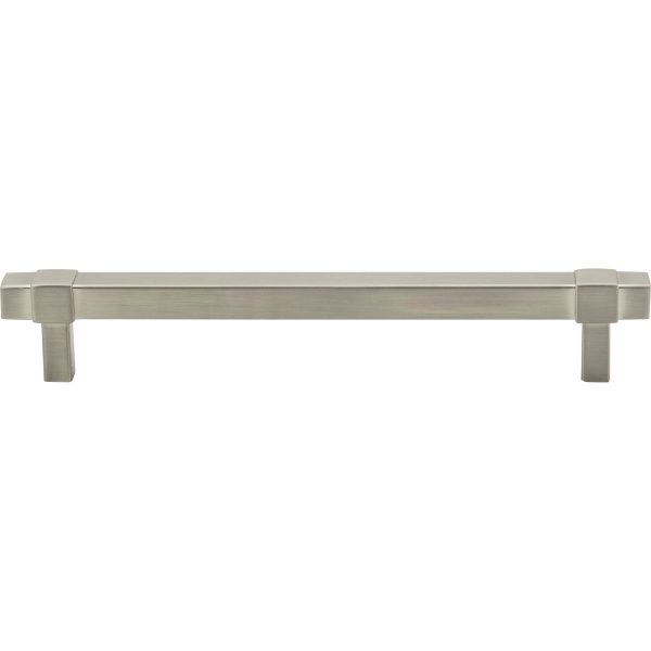160 mm Center-to-Center Satin Nickel Square Zane Cabinet Pull - Image 3