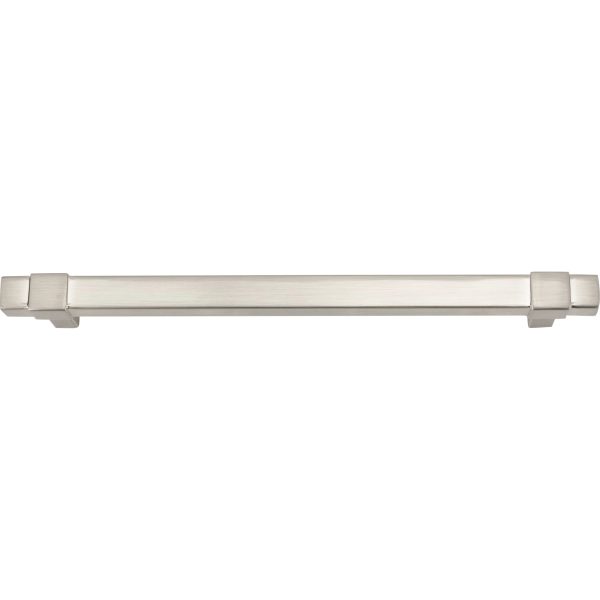 160 mm Center-to-Center Satin Nickel Square Zane Cabinet Pull - Image 4