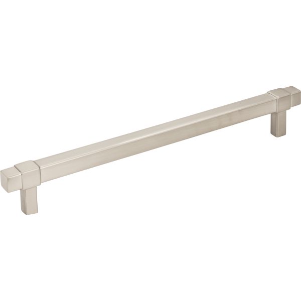 192 mm Center-to-Center Satin Nickel Square Zane Cabinet Pull