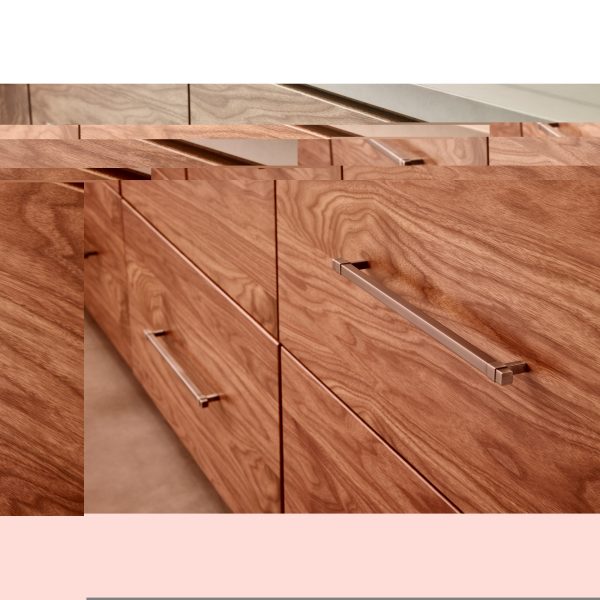 192 mm Center-to-Center Satin Nickel Square Zane Cabinet Pull - Image 5