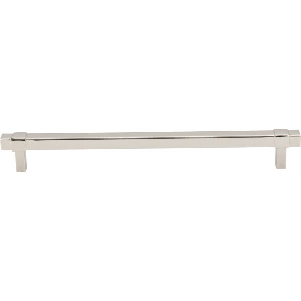 224 mm Center-to-Center Polished Nickel Square Zane Cabinet Pull - Image 3