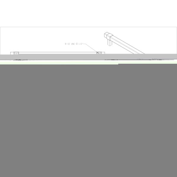 224 mm Center-to-Center Polished Nickel Square Zane Cabinet Pull - Image 4
