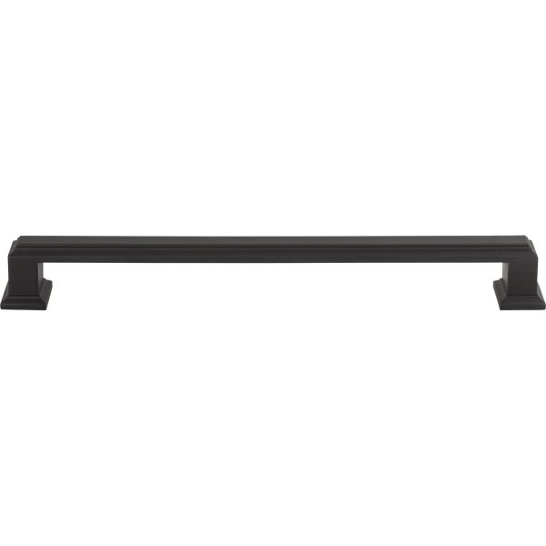 Sutton Place Pull 7 9/16 Inch (c-c) Modern Bronze