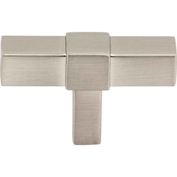 2" Satin Nickel Zane Cabinet "T" Knob - Image 3