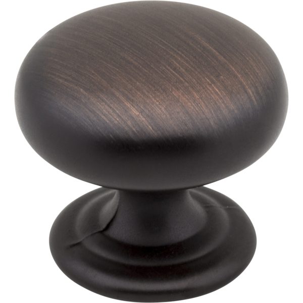 1-1/4" Diameter Brushed Oil Rubbed Bronze Florence Cabinet Mushroom Knob