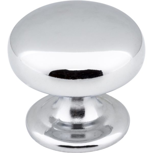 1-1/4" Diameter Polished Chrome Florence Cabinet Mushroom Knob